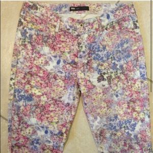 Levi Strauss Floral Watercolor Jeggings